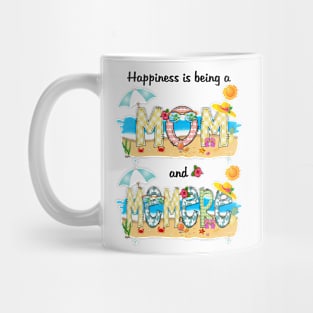 Happiness Is Being A Mom And Memere Summer Beach Happy Mother's Mug